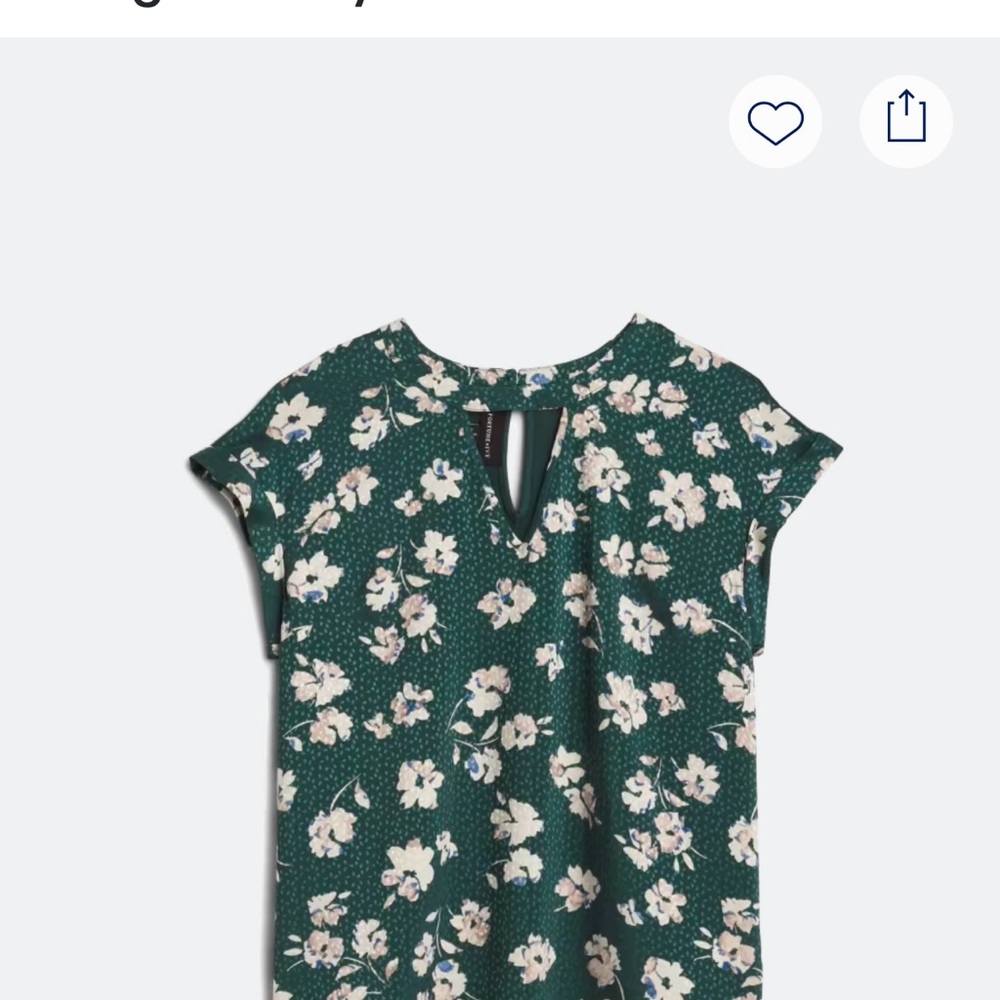 Floral Green Blouse